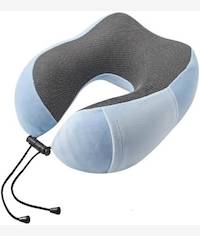 Casey U Shaped Large Travel Neck Pillow Light Blue