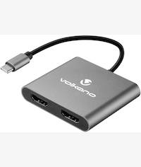 Volkano Expand Series USB C To Dual 4K HDMI Adaptor