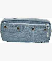 Brainware Blue Denim Pencil Case