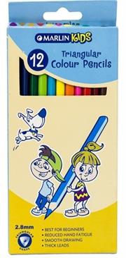 Marlin Kids Colour Pencils Long Triangular