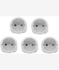Noble 2 Pin Round Schuko Adaptor 5 Pack