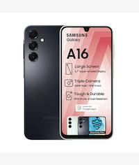 Samsung Galaxy A16 LTE 4GB 128GB Dual Sim Smartphone Black