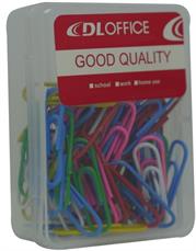 DLOffice Multicolour 28mm Paper Clips Plastic Tub